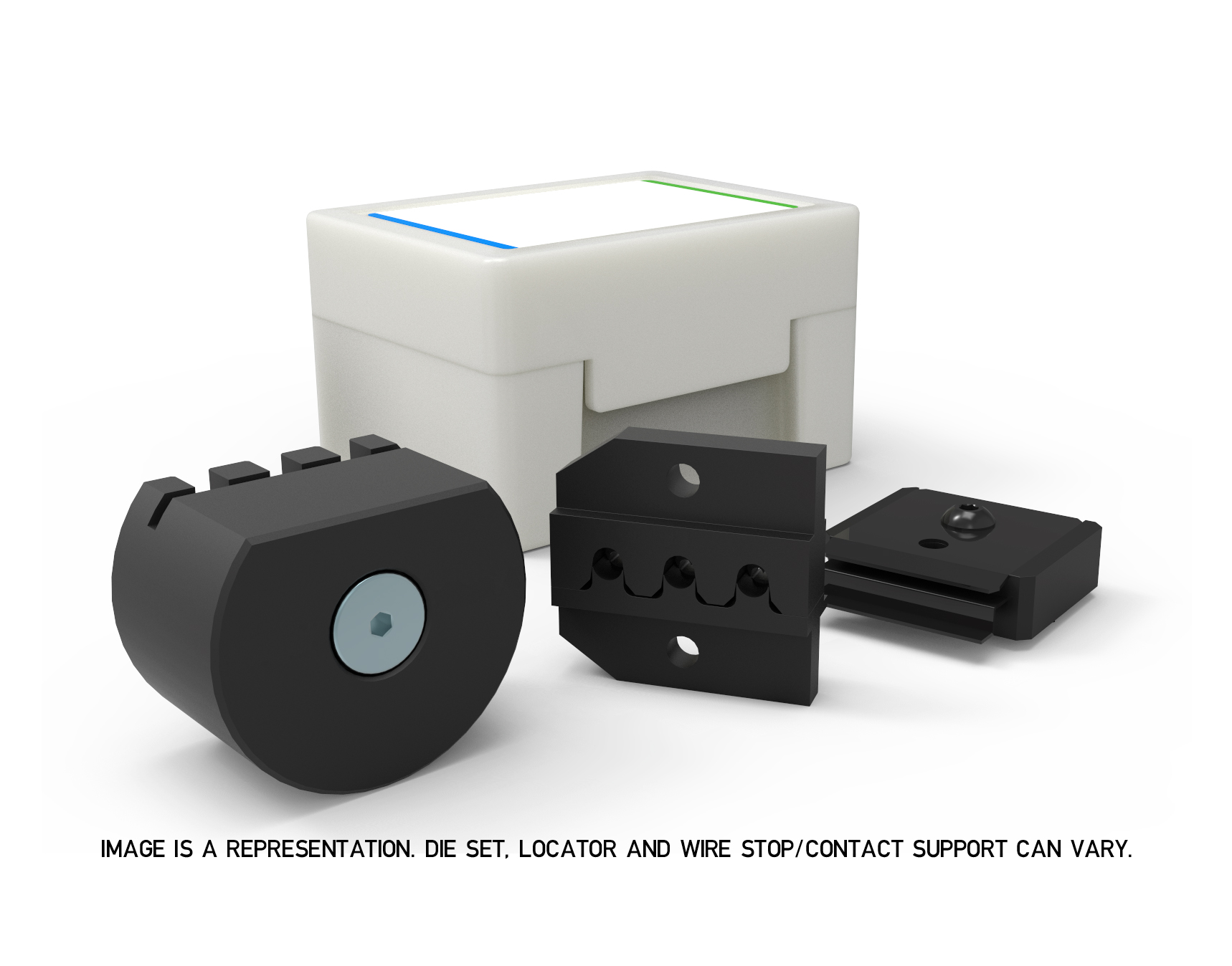 Image is a representation. Die Set, Locator ad Wire Stop/Contact Support can vary.